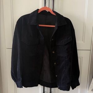 Black Corduroy Jacket ( box Z)